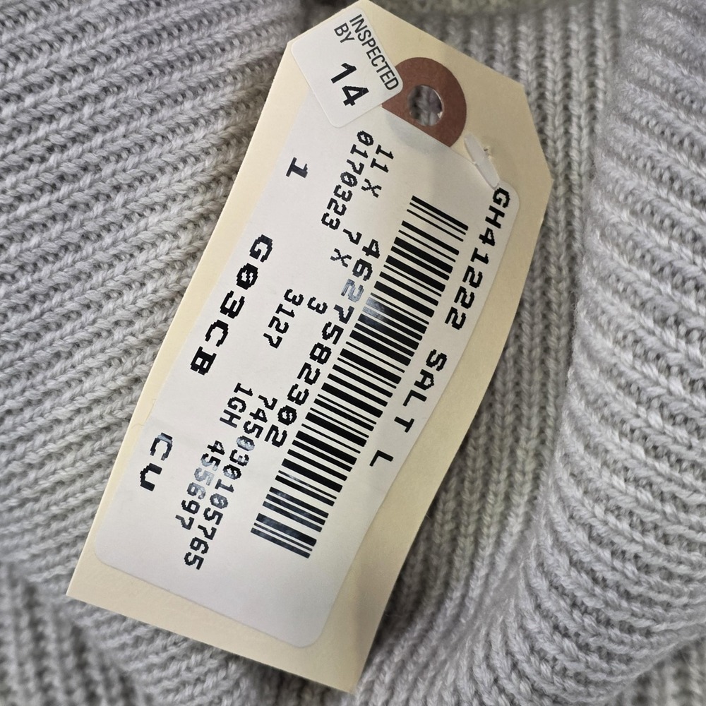 Garnet Hill Sweater Dress Womens Large Gray Merino Wool Turtleneck NWT NEW - Picture 8 of 15